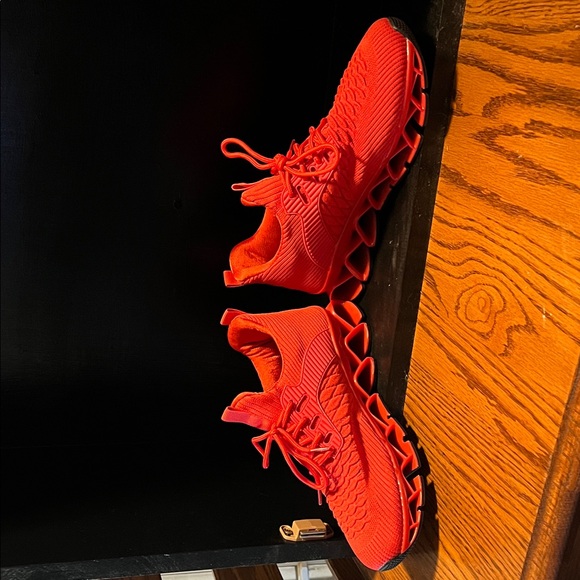 Women's Fun Red Sneakers - Picture 7 of 8